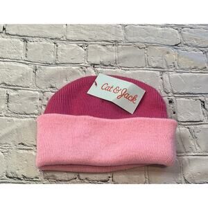 Cat And Jack Pink Girls Winter Hat Beanie OSFA NWT